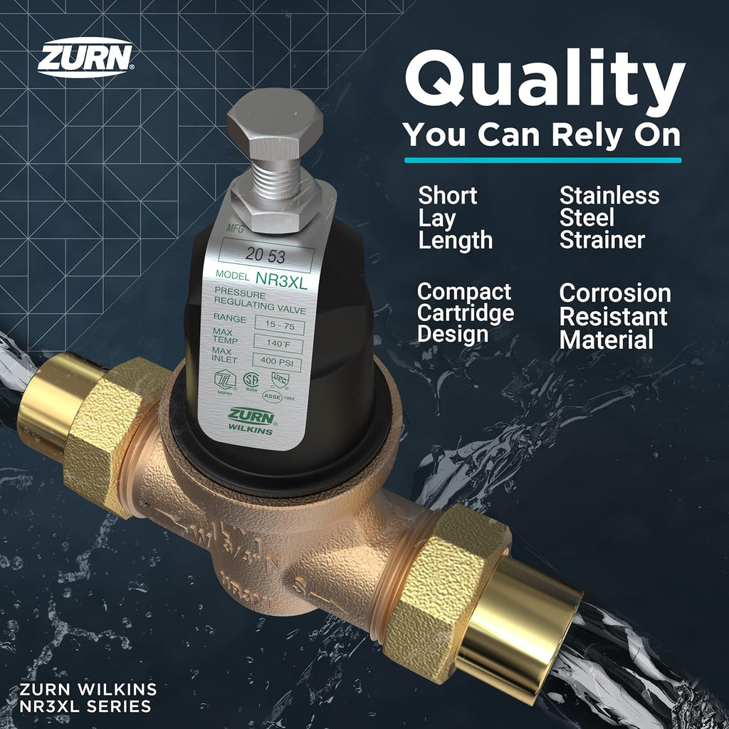 Zurn Wilkins 34-NR3XLDULU 3/4" NR3XL PRV with Union Capable image 6
