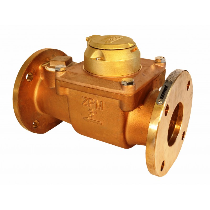 Bronze Turbine Water Meter w/testport image 0