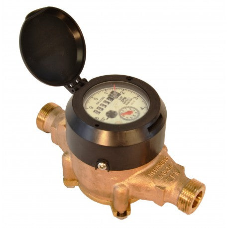 5/8" x 3/4", Lead-Free Multi-Jet Water Meter image 1